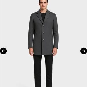 RUDSAK Charcoal Quilted Men's Coat
